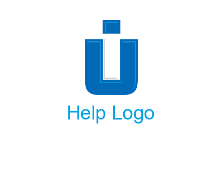 negative spacing letter I in letter U