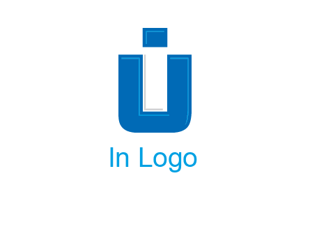 negative spacing letter I in letter U
