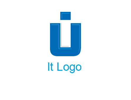 negative spacing letter I in letter U