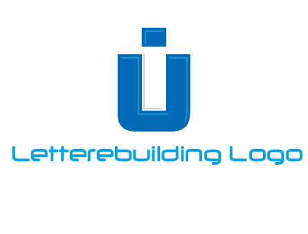 negative spacing letter I in letter U