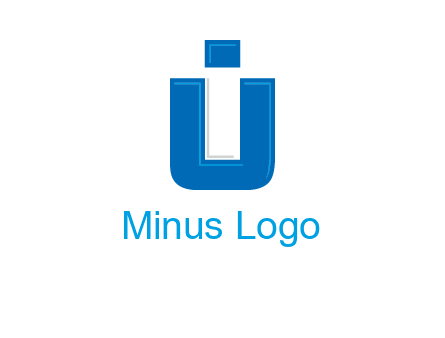 negative spacing letter I in letter U
