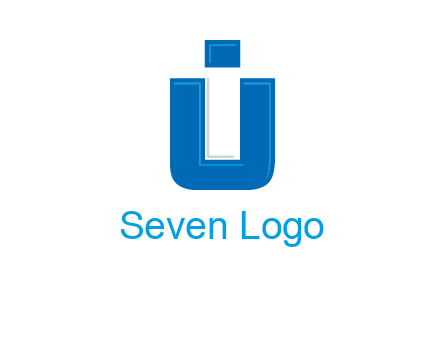 negative spacing letter I in letter U