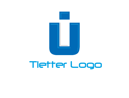 negative spacing letter I in letter U