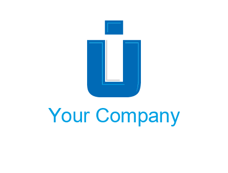 negative spacing letter I in letter U