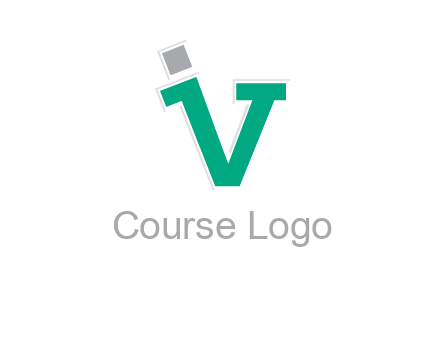 letter V forming letter I
