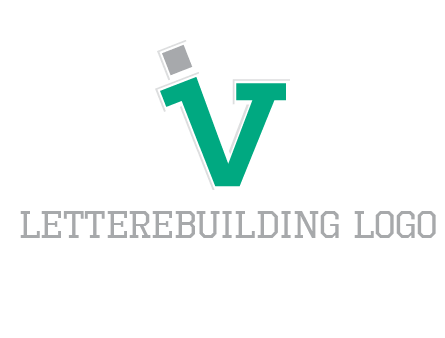 letter V forming letter I