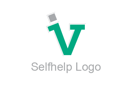 letter V forming letter I
