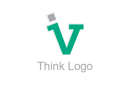letter V forming letter I