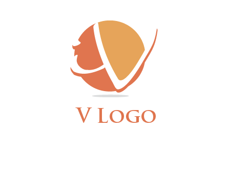 Letters i and v over the circle logo