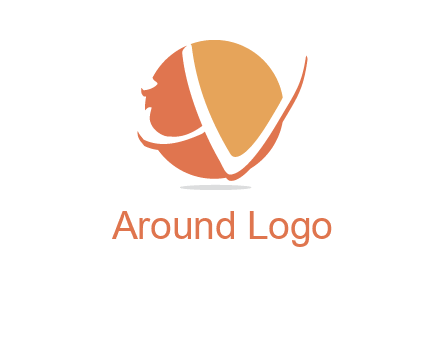 Letters i and v over the circle logo
