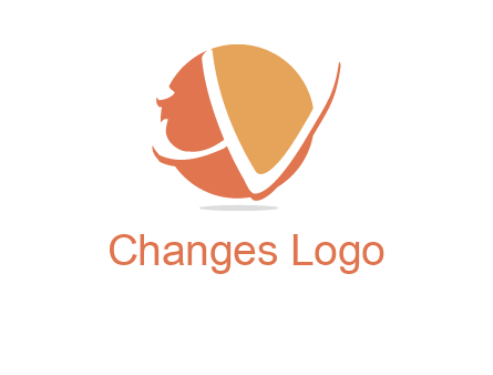 Letters i and v over the circle logo