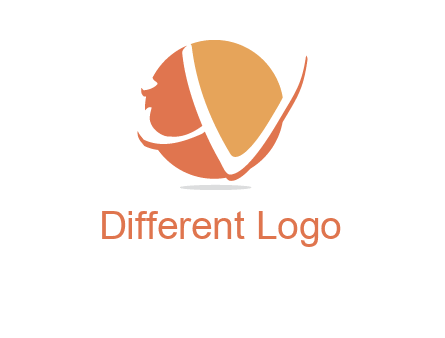 Letters i and v over the circle logo