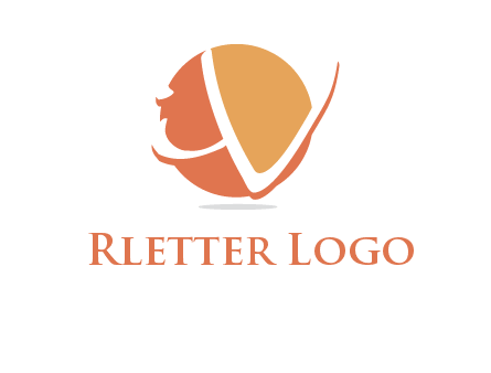 Letters i and v over the circle logo