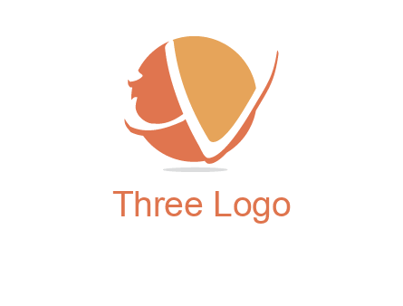 Letters i and v over the circle logo