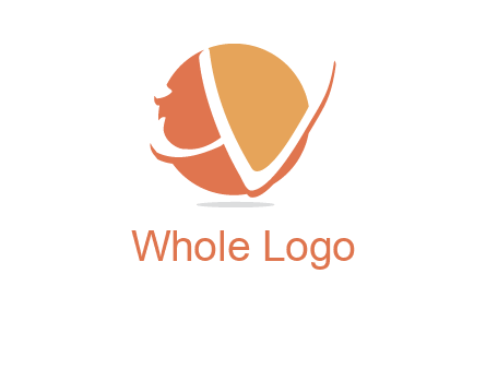 Letters i and v over the circle logo