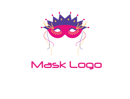 fancy masquerade mask entertainment logo