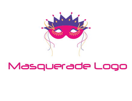 fancy masquerade mask entertainment logo