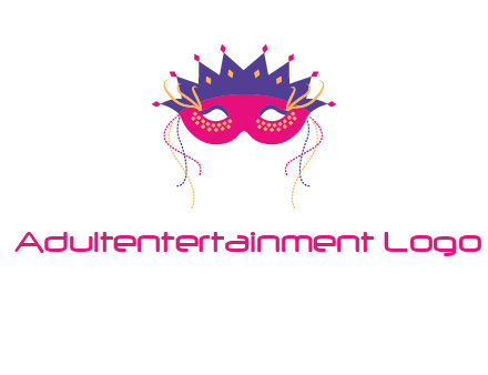 fancy masquerade mask entertainment logo