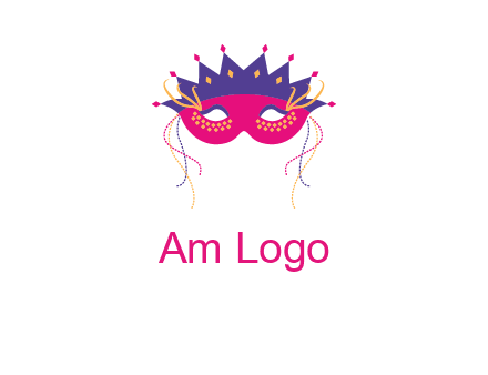 fancy masquerade mask entertainment logo