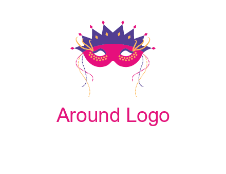 fancy masquerade mask entertainment logo