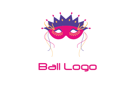 fancy masquerade mask entertainment logo