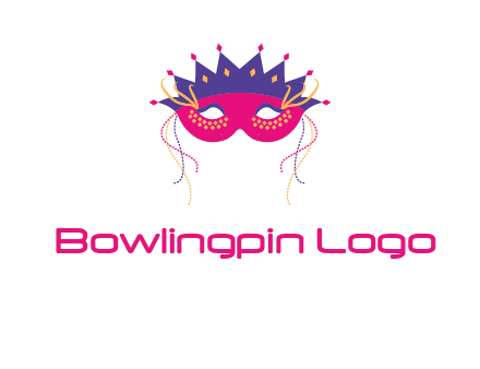 fancy masquerade mask entertainment logo