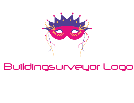 fancy masquerade mask entertainment logo