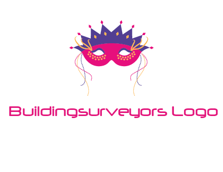 fancy masquerade mask entertainment logo