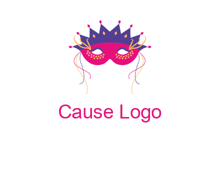 fancy masquerade mask entertainment logo