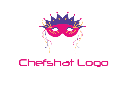 fancy masquerade mask entertainment logo