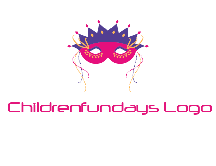 fancy masquerade mask entertainment logo