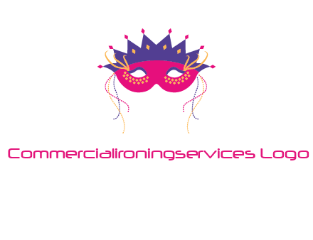 fancy masquerade mask entertainment logo