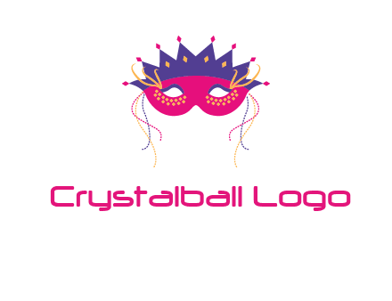 fancy masquerade mask entertainment logo