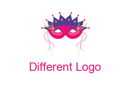 fancy masquerade mask entertainment logo