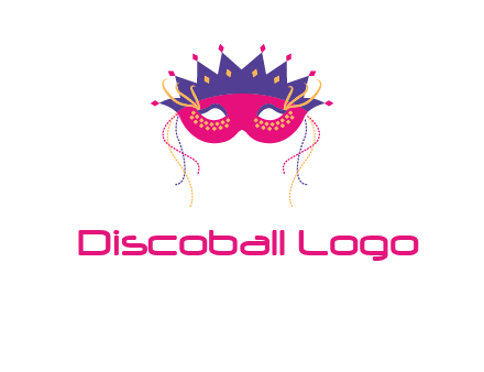 fancy masquerade mask entertainment logo