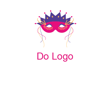 fancy masquerade mask entertainment logo