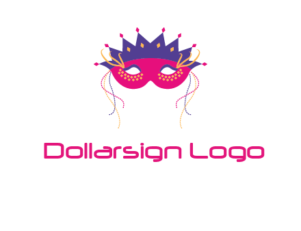 fancy masquerade mask entertainment logo