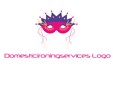 fancy masquerade mask entertainment logo