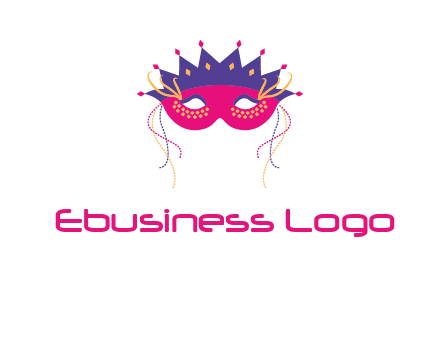 fancy masquerade mask entertainment logo