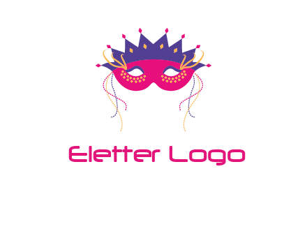 fancy masquerade mask entertainment logo