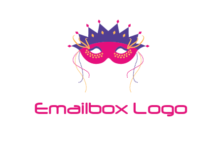 fancy masquerade mask entertainment logo