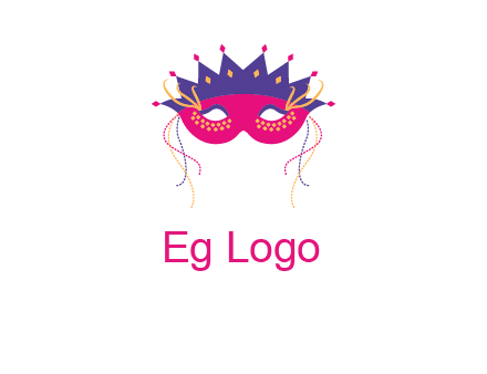 fancy masquerade mask entertainment logo