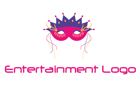 fancy masquerade mask entertainment logo