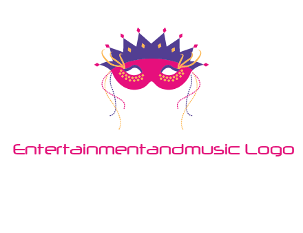 fancy masquerade mask entertainment logo