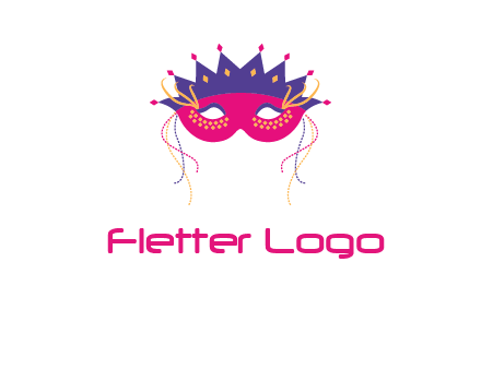 fancy masquerade mask entertainment logo