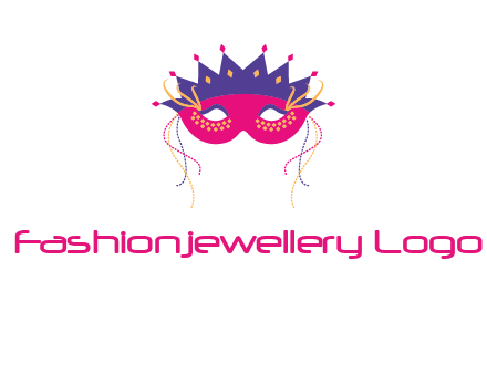 fancy masquerade mask entertainment logo