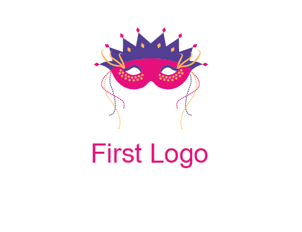 fancy masquerade mask entertainment logo