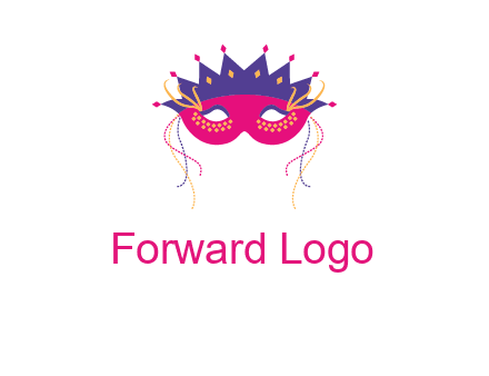 fancy masquerade mask entertainment logo