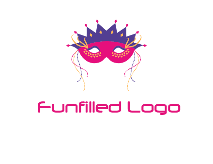 fancy masquerade mask entertainment logo