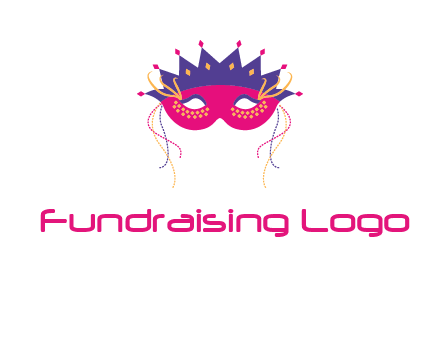 fancy masquerade mask entertainment logo